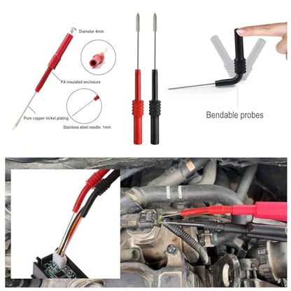 Back Test Probe Kit, Backprobing, Diagnostictesting,Electrical Troubleshooting Automotive Test Lead Kit (ZIBOO 804)