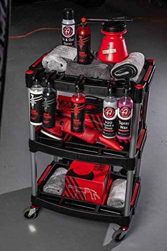 Adam's Polishes Standard Detailing Cart, Custom Mobile Rolling Utility Detailing Tool Cart Organizer for Garage DIY Home Projects, Extra Storage for Mechanics & Detailers During Repairs Car Wash/Wax - size: Standard Detailing Cart