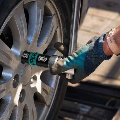 1/2" Drive Lug Nut Socket Set, 16-24 mm Flip Socket Set, 5 Pcs Thin Wall Nut Sockets with 3" Extension Bar, Remove Bloated Warped, Damaged Lug Nuts - size: 5PCS：16MM-24MM