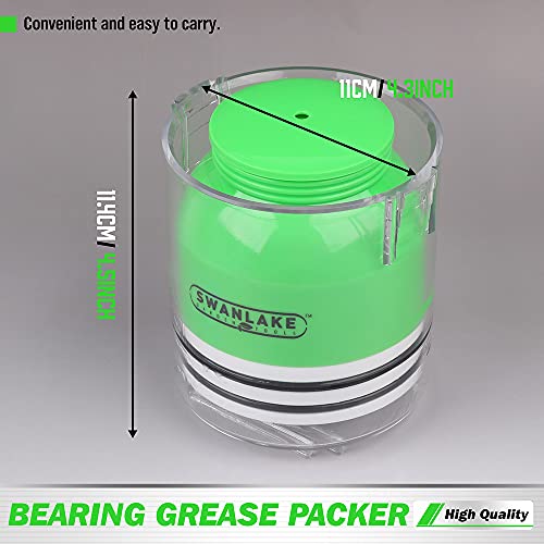 SWANLAKE GARDEN TOOLS Premium Bearing Packer Kit, Portable Handy Wheel Bearing Packer Tool, Effortlessly Flushes Old Grease and Repacks Wheel Bearings