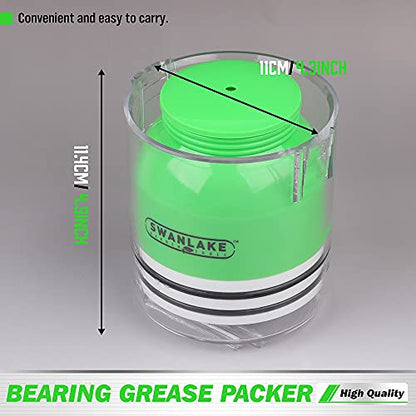 SWANLAKE GARDEN TOOLS Premium Bearing Packer Kit, Portable Handy Wheel Bearing Packer Tool, Effortlessly Flushes Old Grease and Repacks Wheel Bearings