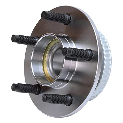 Detroit Axle - 2 Front Wheel Bearing and Hubs Assembly with ABS Ring & 5-Lug for Ford Crown Victoria 1992-1997, Lincoln Town Car 1991-1997, Mercury Grand Marquis 1992-1997 - style: 513104 x2/Pair