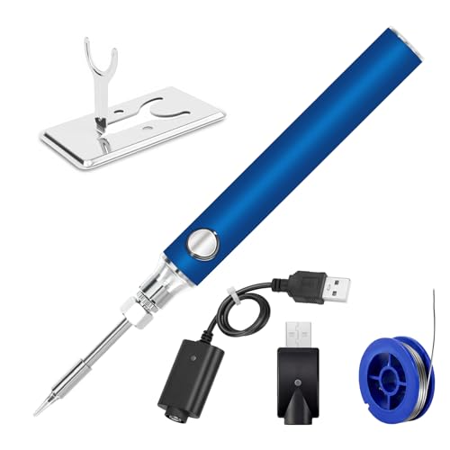Cordless Soldering Iron Kit 1100mah USB Cordless Soldering Pen, Portable and Rechargeable for Electronic Components, Home Appliance Repair, DIY, Jewelry Soldering.