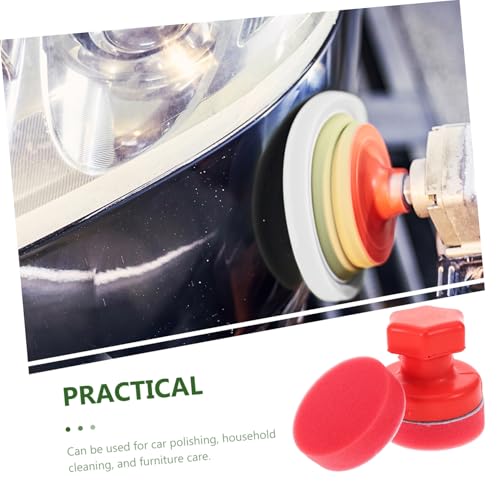 Luxshiny Tire Dressing Brush Set Car Detailing Sponge Wax Applicator Pads Hand-Hold Polished Sponge for Tire Shine Versatile Polish Kit for Women