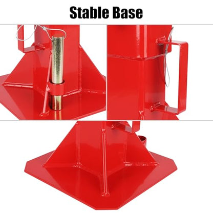 Heavy-Duty Jack Stands, Adjustable 13-19 Inch, 22 Ton Folding Steel Stands, Carbon Steel Construction, Portable Legs for Trucks & Automotive Repair - size: 22 T