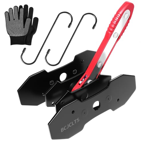 Brake Tools, Brake Caliper Compression Tool, Brake Caliper Tool, Caliper Piston Compressor Tool with 2 Heavy-Duty Caliper Hooks, Car Disc Brake Repair (Large Size red)