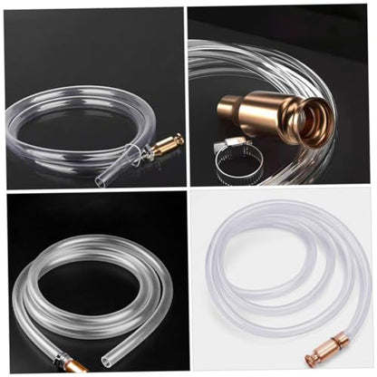 Siphon Hose Transfer Pump Siphon Tube for Oil and Water Multi-purpose Manual Fluid Extractor Buckle for Easy Use