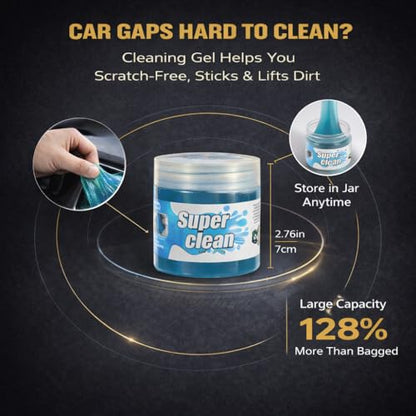 10-Piece Car Interior Cleaning Kit Boar Hair Vent Detailing Set | 3 Soft Boar Brushes,Non-Toxic Gel,Spray Bottle;Scratch-Free,Auto&Home Dual Use,Perfect Detailing Gift Kit