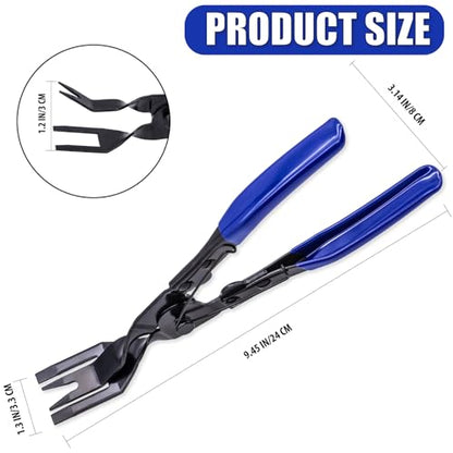 1PCS Car Clip Pliers Tool, Panel Clip Pliers Set Fastener Remover, Auto Retainer Clip Trim Rivet Removal Tool, Auto Door Car Upholstery Trim Clip Removal Tool, Blue - color: Blue