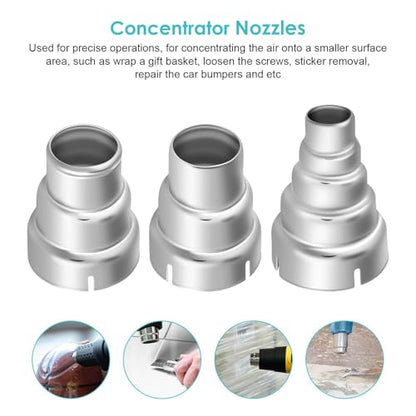 7PCS Heat Guns Nozzle Attachments Stainless Steel for 35-40mm Hot Air Soldering Station