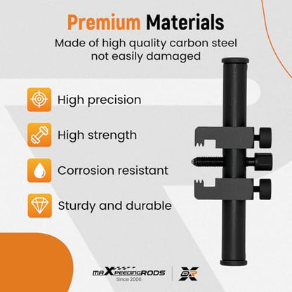 maXpeedingrods Universal Crankshaft Pulley Removal Tool, Harmonic Balancer Puller Set, Adjustable Ribbed Drive Belt Pulley Puller Remover Tool for A/C Units, Alternator, Steering Pump & Water Pump