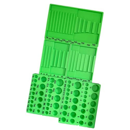 Magnet Socket Organizer Compatible with Harbor Freight Quinn Master Bit Socket Set 87pc #70347 | Magnetic Tool Tray Holder for Garage and Workbench | Only Includ Tray (Green) - size: Green
