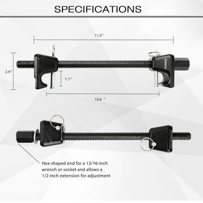 ReluxGo Macpherson Strut Spring Compressor Tool, 2PCS Heavy-Duty Coil Spring Compressor Automotive with Locking Pins 13/16" Socket 1/2" Drive to Compress The Coil Spring - size: 2PCS Spring Compressor Set