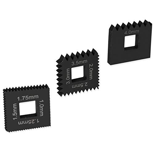 Metric Dies Set Similar to OTC 202817 for 7402 Universal Outside Thread Chaser Heavy Duty Steel Black 3PCS
