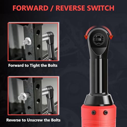Cordless Electric Ratchet Wrench Set, 3/8" Electric Ratchet Wrench, 18V Power Ratchet Tool Kit With 2 PCS 2000mAh Lithium-Ion Battery, 7 Sockets And Fast Charger