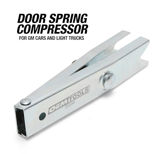 OEMTOOLS 25336 Door Spring Compressor Tool, Compresses and Installs GM Hinge Springs, Door Spring Tool Compatible with ½ Inch Wrenches, Coil Spring Compressor for GM Cars and Light Trucks