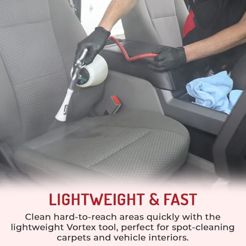 HI-TECH Vortex I Air Cleaning Gun – Deep Cleans Auto Interiors & Exteriors – Compressed Air Powered – Car Detailing Tool for Dirt, Dust, Grime & Stains - style: Vortex I