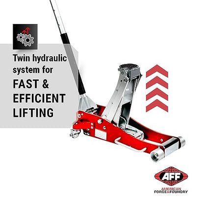 AFF 3 Ton Wrecker Service Jack, Lightweight Anodized Aluminum Frame, Double Pumper Technology, 210 - size: 3 Ton Capacity