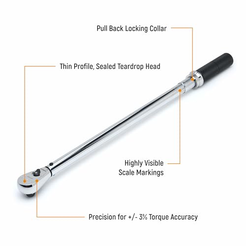 GEARWRENCH 1/2" Drive Micrometer Torque Wrench 30-250 ft/lbs. - 85066 - style: 30-250 ft/lbs