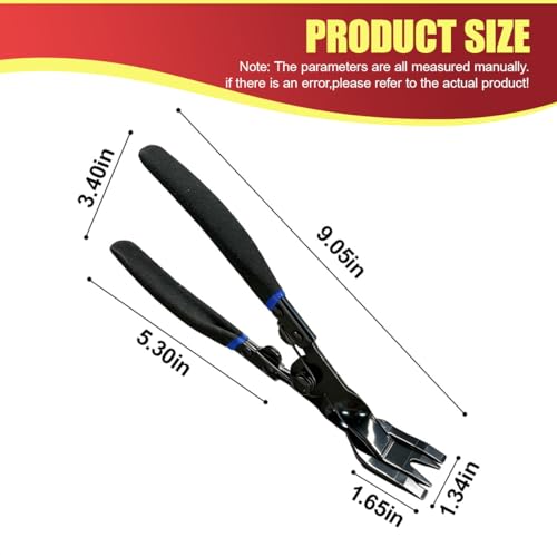 Automotive Panel Clip Removal Tool, Car Upholstery Trim Removal Pliers, Car Dashboard Fastener Push Pin Plier, Vehicle Interior Repair Tool for Most Vehicles (Blue) - color: Blue
