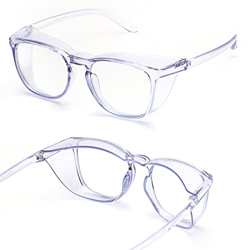 JOO'RTI Anti-Fog Safety Goggles Anti-Blue Light Saftey Glasses Anti-Dust Protective Eyewear for Women and Men - color: Blue