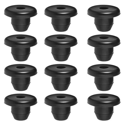 12 Pack Rubber Jack Oil Plug, Hydraulic Jack Oil Plug Flat-Head Rubber Hydraulic Filler Bung for Oil Reservoir Hole Black Jack Plugs Rubber for Oil Reservoir Filler Hole Jack Accessories