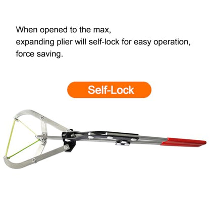 Cattle Banding Tool, 1pc Large Expander Plier with 24pcs Large Rings Kit, Bull Banding Tools for Farm Ranch Calves Sheep Goats and Other Big Livestock
