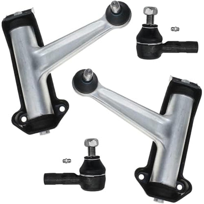 Detroit Axle - Front Upper Control Arms w/Ball Joints Outer Tie Rod Ends Replacement for 1998 1999 Mercedes-Benz CL500 CL600 - size: 4CS48135/4PC