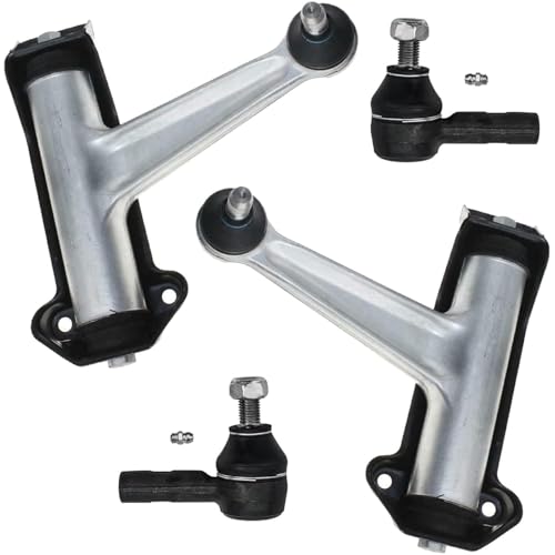 Detroit Axle - Front Upper Control Arms w/Ball Joints Outer Tie Rod Ends Replacement for 1998 1999 Mercedes-Benz CL500 CL600 - size: 4CS48135/4PC