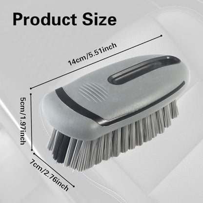 Carpet Cleaning Brush & Upholstery Brush Set, Hard Bristle Carpet Scrub Brush, Rug Brush, Couch Cleaner Brush, Fabric/Leather Detail Brush for Car, Home & Outdoor Furniture (Grey) - color: Gray