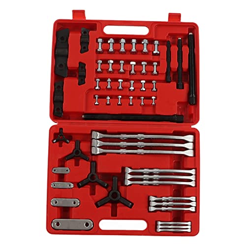 72pcs Professional Gear Hub Puller Bearing Separator Set Universal Auto Repair Tool Kit for Removal of Gears Hubs Bearings Pulleys Sprockets Made of CRV Material with Plastic