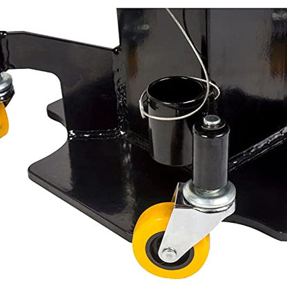 30 Ton Jack Stands - Pin Style Stand with Heavy Duty Welded Steel - 4-Caster Spider Design with Handle for Easy Positioning - Extra Safety Great for Auto Repair Garage Shop (33300)