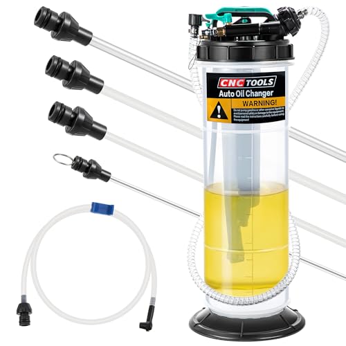 Estune 7.5L Fluid Extractor Pump, 2 Gallon Pneumatic Manual Oil Extractor Pump for Oil Change, Oils Vacuum Pumps Extractors with 5 Pcs Brake Bleeding Hose for Cars, SUVs, Trucks, RVs, motorcycles - size: 2 Gallon/7.5 L