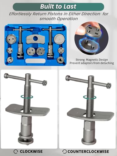 Brake Caliper Compression Tool 24-Piece Heavy Duty Disc Brake Piston Caliper Compressor Rewind Tool