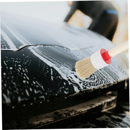 ibasenice 10pcs Car Interior Detail Dust Brush Set with Pp Bristles, Automotive Cleaning Brushes Kit for Dashboard, Air Conditioner Vents, and Engine, SUV Detailing Tool for Vehicle