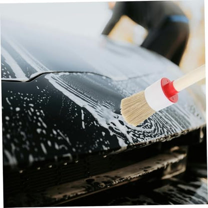 ibasenice 10pcs Car Interior Detail Dust Brush Set with Pp Bristles, Automotive Cleaning Brushes Kit for Dashboard, Air Conditioner Vents, and Engine, SUV Detailing Tool for Vehicle