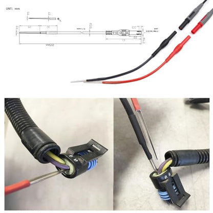 ZIBOO Electronic Specialty 616 Spoon Probe Backprobers,ilicon Flexible Spoon Back Probes, Back Probe Pins Automotive Compatible