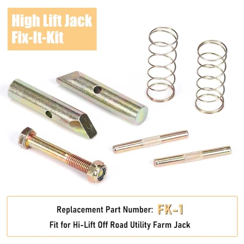 FK-1 High Lift Jack Pin Fix-it Rebuild Repair Kit | For Hi-Lift 3 Ton Handyman Farm Jack, 7000lbs Load-Bearing, High-Strength Steel, Rust & Wear Resistance