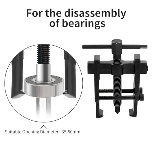 Beam 2 Jaw Puller 2" Bearing Gear Pullers, 85mm T-Shaped Screw | High Carbon Steel Pullers, Adjuestable Pulley Removal Tool for Bearings/Flywheels/Pulleys Remove - size: 2Jaw 2In 65×85MM