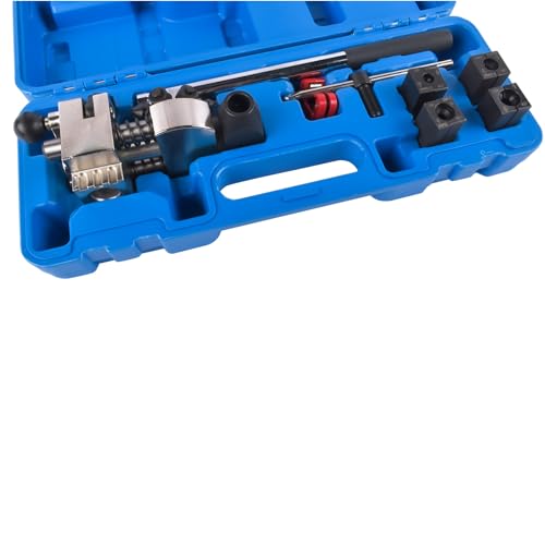 Brake Line Flaring Tool Kit 45° Degree Single Double & Bubble Brake Tubing Flares for Soft Metal of Steel and Copper Lines Suitable for Garages, Repair Shops and DIY