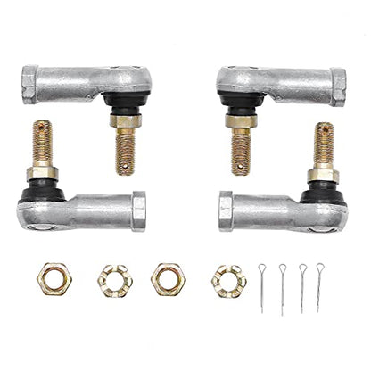 Tie Rod End Kit, Ball Joint, Compatible With 2000-2017 Honda Rancher 350/400 / 420 | 03-17 Honda Rincon 650/680 | 1989 1990 Honda pilot 400, Driver Left & Passenger Right Side, 2 Sets | Ball Joint, Compatible with 03-17 Honda Rincon 650/680, 1989-1990 Hon