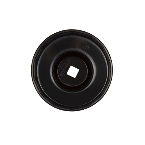 Steelman Low Profile Oil Filter Cap Wrench Socket 74mm x 14 Flute, 3/8-inch Drive, Heavy Duty Chrome Vanadium Steel - size: 74 Millimeter x 14 Flute