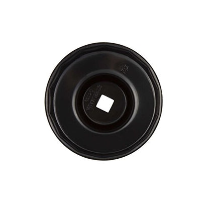 Steelman Low Profile Oil Filter Cap Wrench Socket 74mm x 14 Flute, 3/8-inch Drive, Heavy Duty Chrome Vanadium Steel - size: 74 Millimeter x 14 Flute
