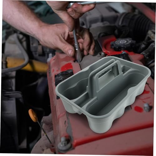 VALICLUD Plastic Cleaning Supplies Tool Tote Storage Basket Handle Portable Storage Organizer Basket for Car Accessories