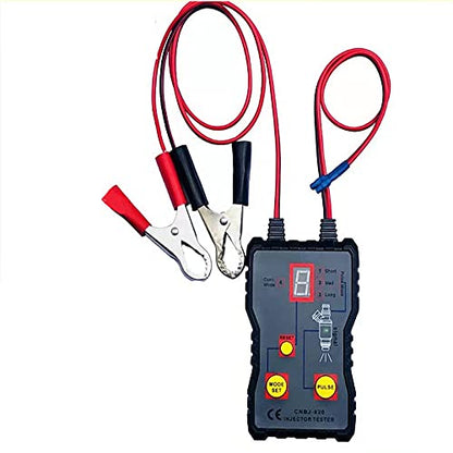 MACHSWON Powerful Fuel System 12V Scan Tool Fuel Injector Tester + Adapter Test Stuck & Adapter DIY Cleaning Tool Kit Set 12V Fuel Injector Tester 4 Plus Modes