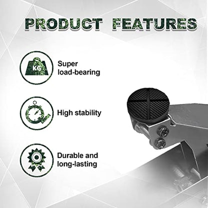 Universal Floor Jack Adapter - Cross Groove Design, Side Frame Rail Protector, Jack Pad Adapter