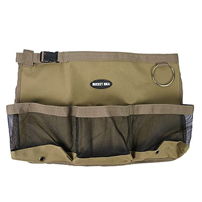 MELOTOUGH Car Wash Bucket Tool Organizer for Garden Tools Fit 3.5 to 5 Gallon Bucket (Khaki) - color: Khaki