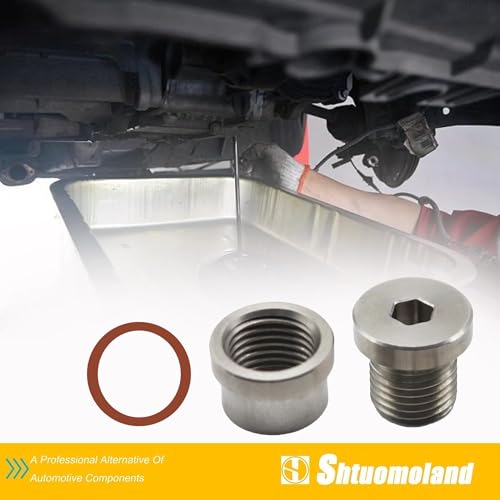 12mm Transmission Drain Plug Kit Steel Bung & Steel Plug & Washer Transmission Sump Drain Plug Oil pan drain plug (Weld In)