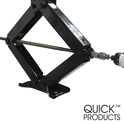 Quick Products QPLSJS Deluxe Quick-Connect Heavy-Duty Scissor Jack Leveling Socket for Power Drill - Each - size: Each