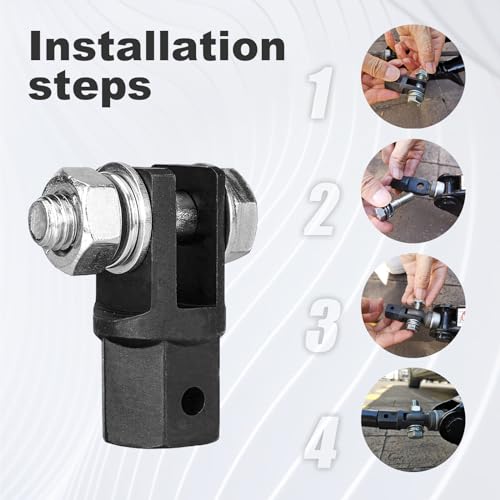 Scissor Jack Adapter, Scissor Jack Drill Adapter for 1/2 Inch Drive Impact Wrench or 13/16 Inch Lug Wrench, Universal Sturdy Power Jack Connector for Automotive RV Trailer
